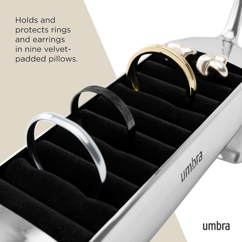 UMBRA Dachsie Ring Holder - Gift for Weiner Dog Dachshund Doxie Lover - Jewelry Storage, Chrome - Image 5